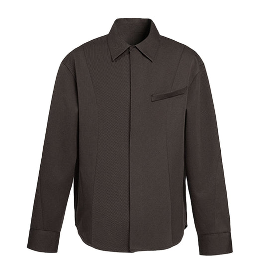 VUJA DE 【本物保証】 ジャケット ストリート系 メンズ NOLAN MISDIRECTED AFFIX JACKET IN DEEP BROWN