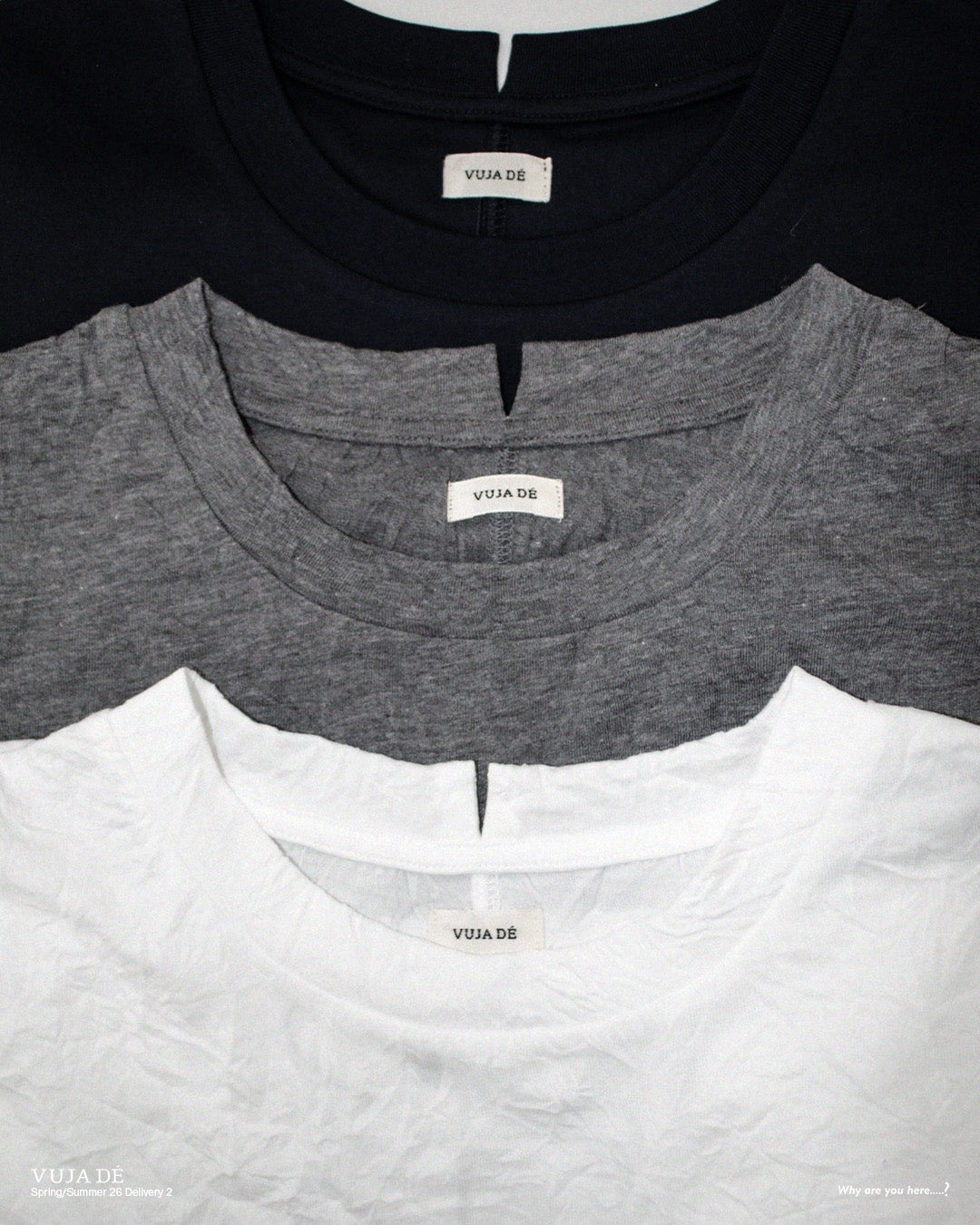 VUJA DE 【本物保証】 Tシャツ ストリート系 メンズ OTTO CRINKLED POCKET T-SHIRT IN COTTON