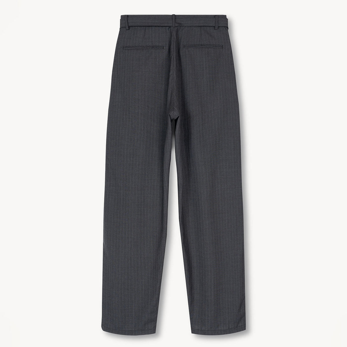 VUJA DE 【本物保証】 ベルト ストリート系 メンズ REN PINSTRIPE BELTED TUCK TROUSERS IN WOOL