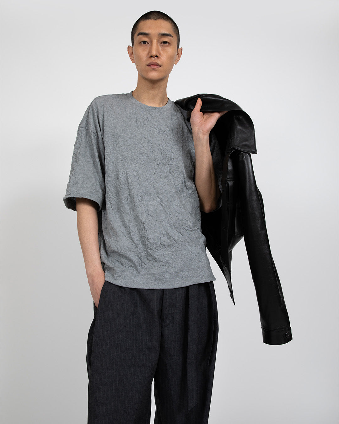 VUJA DE 【本物保証】 Tシャツ ストリート系 メンズ TOTTI CRINKLED T-SHIRT IN COTTON(Exclusive)