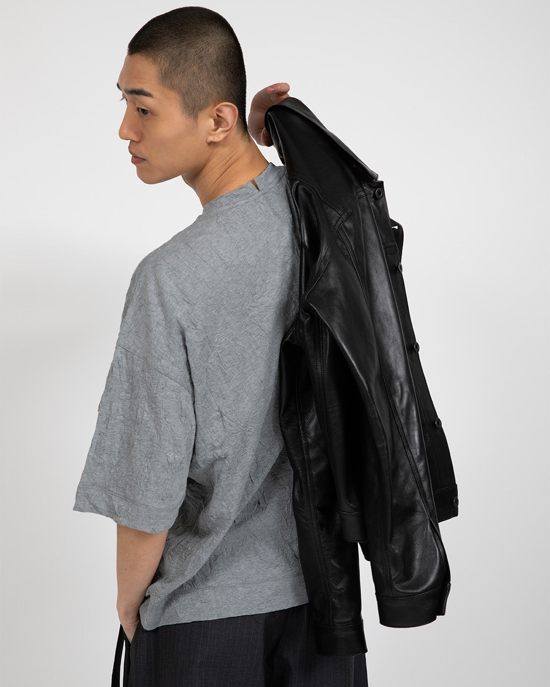 VUJA DE 【本物保証】 Tシャツ ストリート系 メンズ TOTTI CRINKLED T-SHIRT IN COTTON(Exclusive)