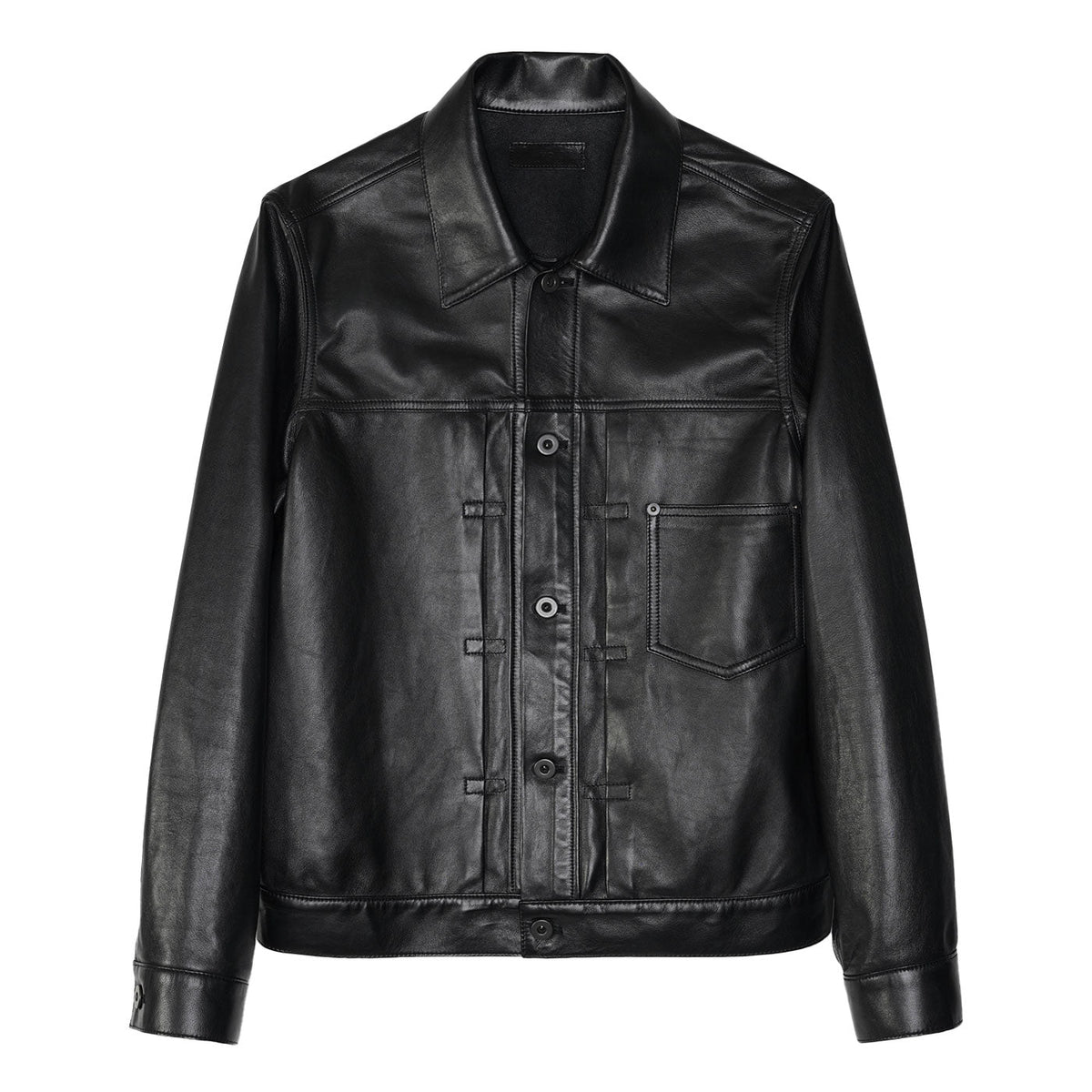 VUJA DE 【本物保証】 ジャケット ストリート系 メンズ TATE DOUBLE-FACE LEATHER JACKET IN SHEEPSKIN