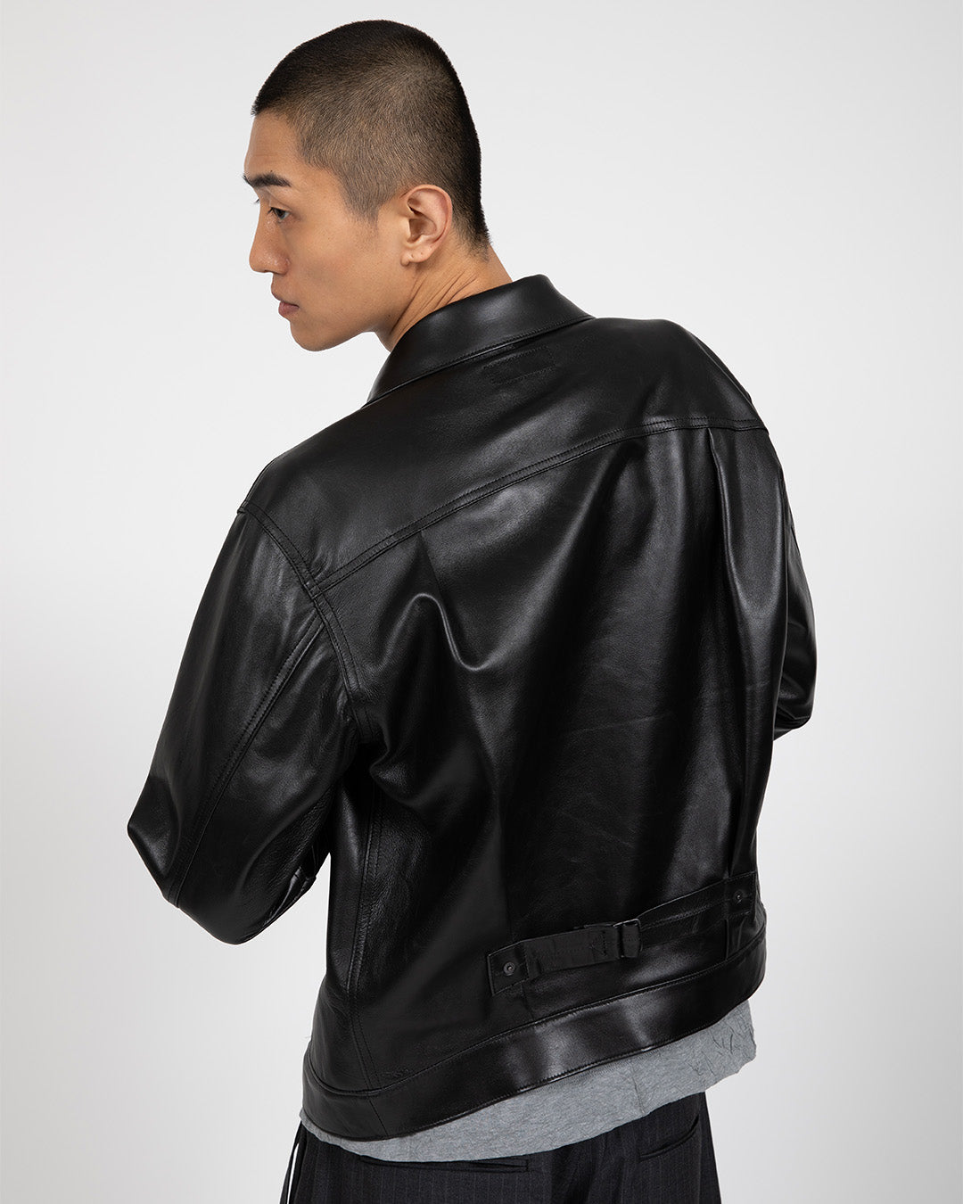 VUJA DE 【本物保証】 ジャケット ストリート系 メンズ TATE DOUBLE-FACE LEATHER JACKET IN SHEEPSKIN