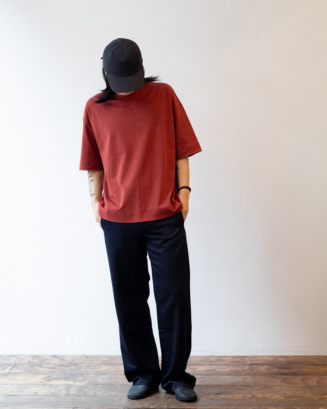 VUJA DE 【本物保証】 Tシャツ ストリート系 メンズ TOTTI T-SHIRT IN SUVIN COTTON(Exclusive)