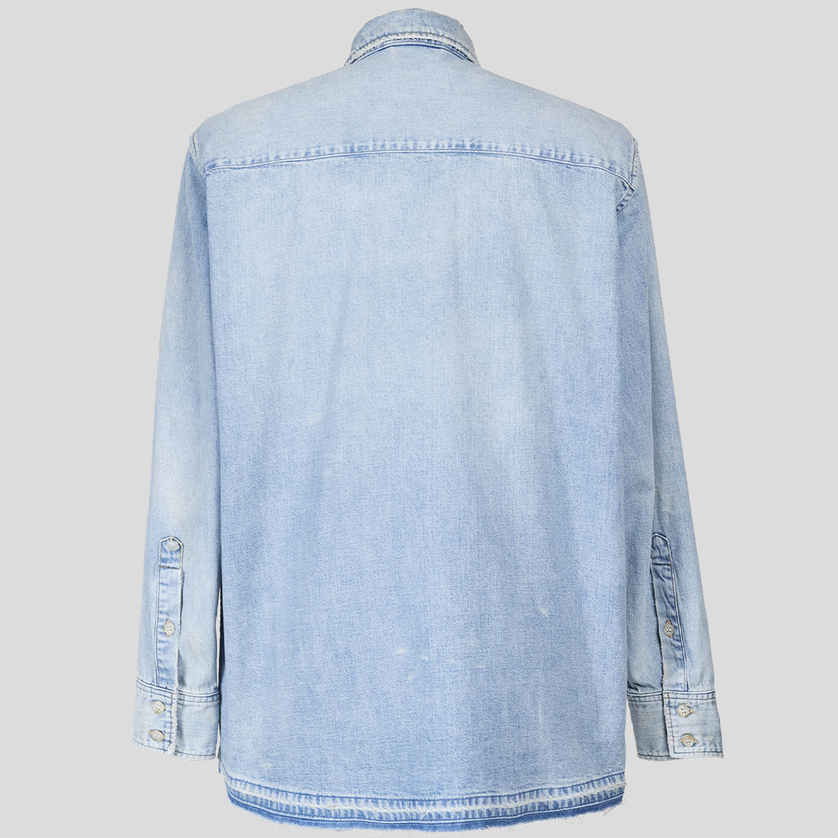 VUJA DE 【本物保証】 シャツ ストリート系 メンズ WYATT BLUE CHAMBRAY SHIRT IN DENIM