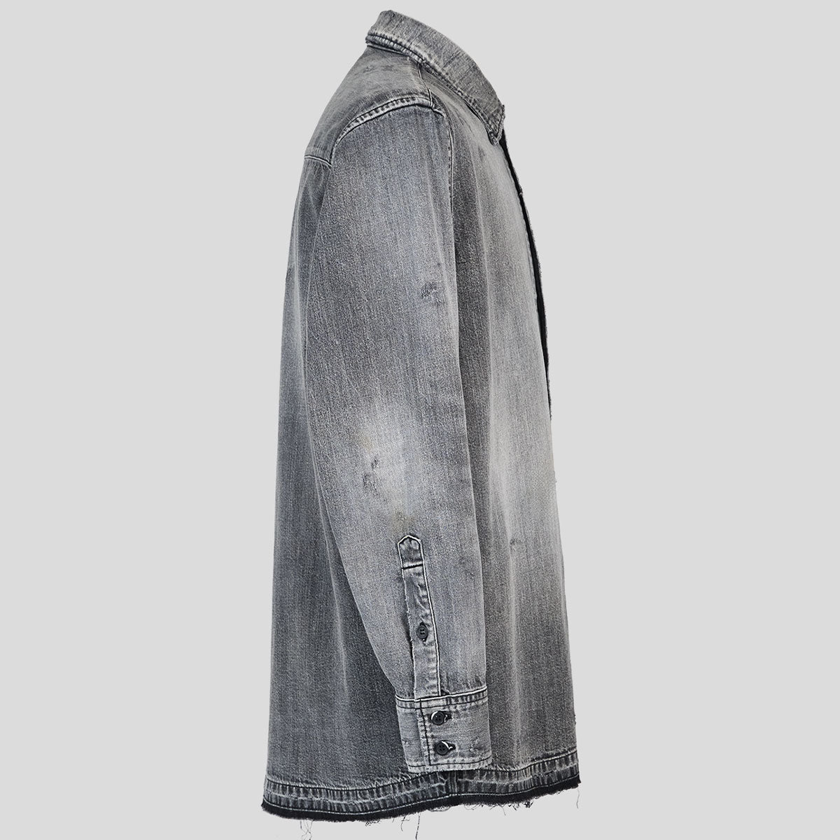 VUJA DE 【本物保証】 シャツ ストリート系 メンズ WYATT GREY CHAMBRAY SHIRT IN DENIM