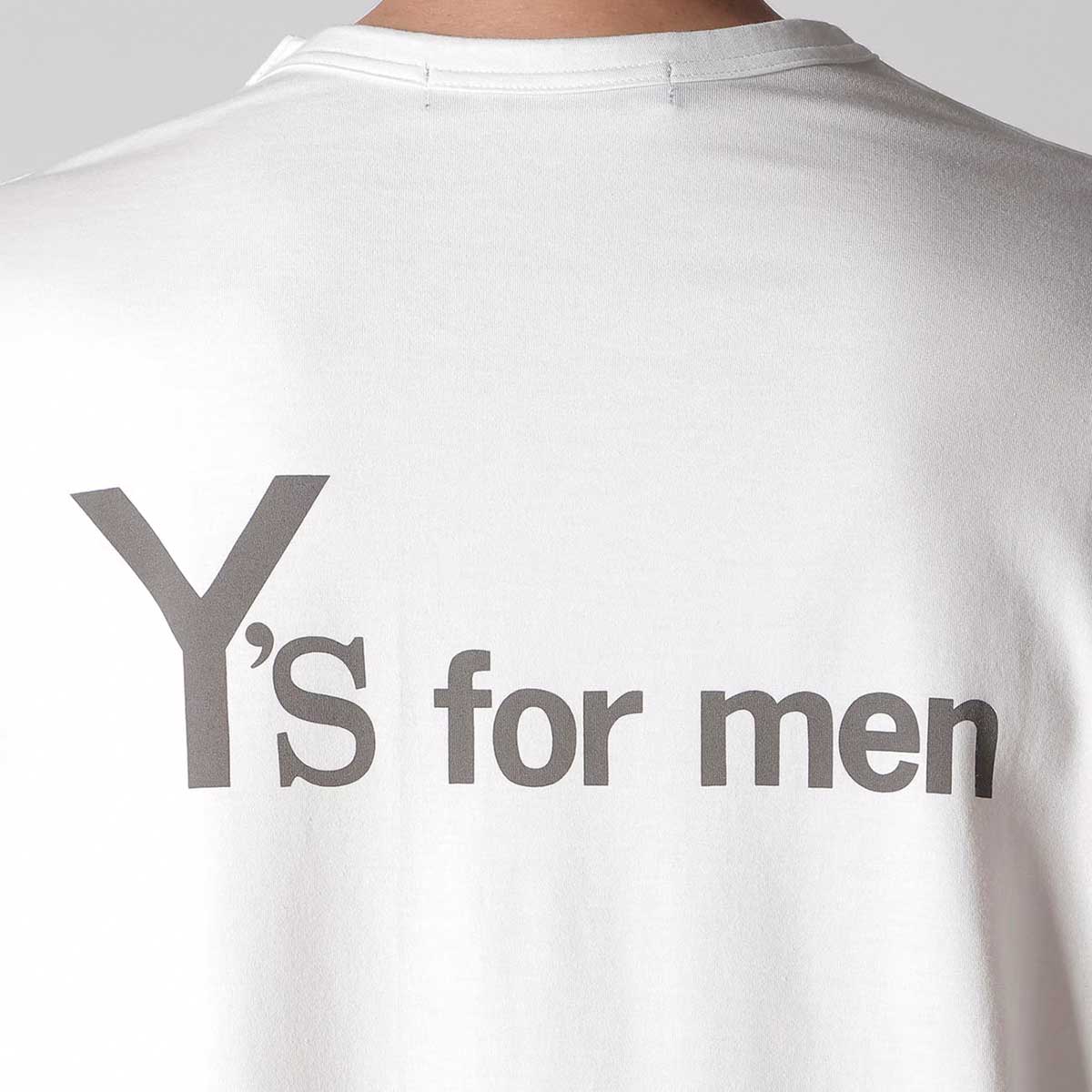 Ys for men 【本物保証】 Tシャツ ストリート系 メンズ Y's for men BIG LOGO PRINT SHORT SLEEVE T-SHIRT