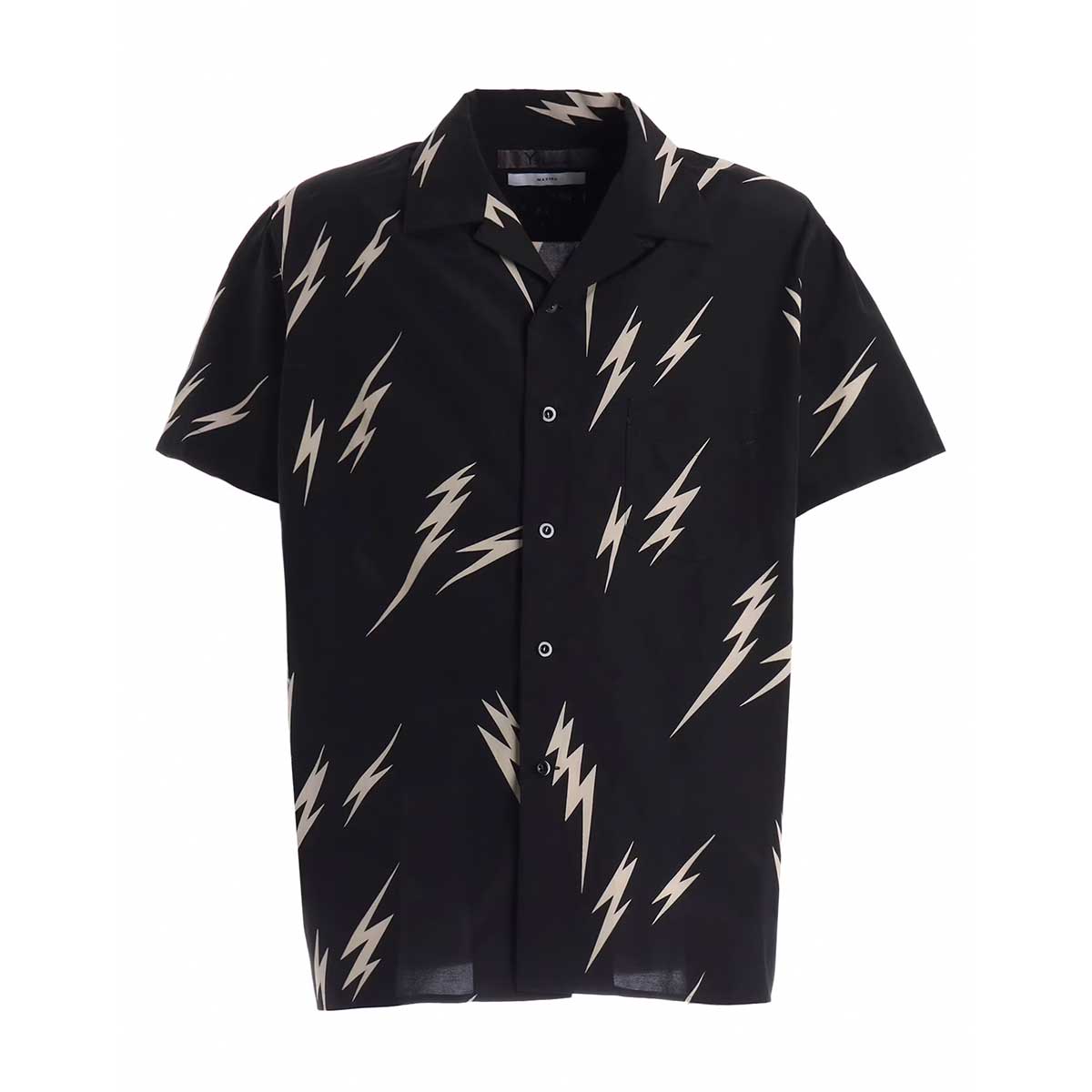 Ys for men 【本物保証】 シャツ ストリート系 メンズ 【Y's for men × MASSES】 THUNDER BLEACH DYED SHORT SLEEVE SHIRT