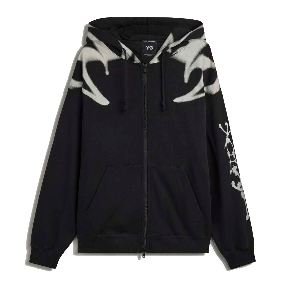 Y3 Yohji Yamamoto 【本物保証】 パーカー ストリート系 メンズ Y-3 CHITO GRAPHIC FRENCH TERRY ZIP HOODIE