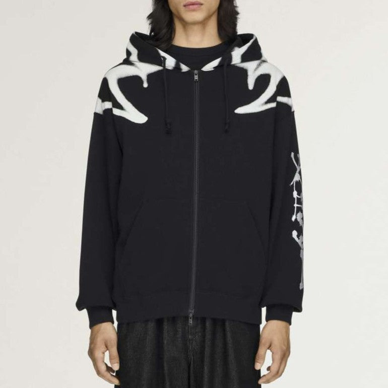 Y3 Yohji Yamamoto 【本物保証】 パーカー ストリート系 メンズ Y-3 CHITO GRAPHIC FRENCH TERRY ZIP HOODIE