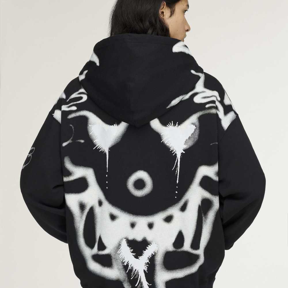 Y3 Yohji Yamamoto 【本物保証】 パーカー ストリート系 メンズ Y-3 CHITO GRAPHIC FRENCH TERRY ZIP HOODIE