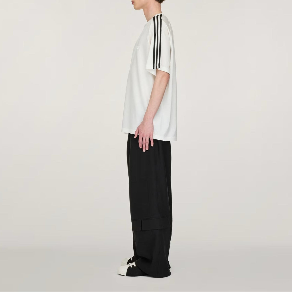 Y3 Yohji Yamamoto 【本物保証】 Tシャツ ストリート系 メンズ Y-3 SHORT SLEEVE TEE 3-STRIPES
