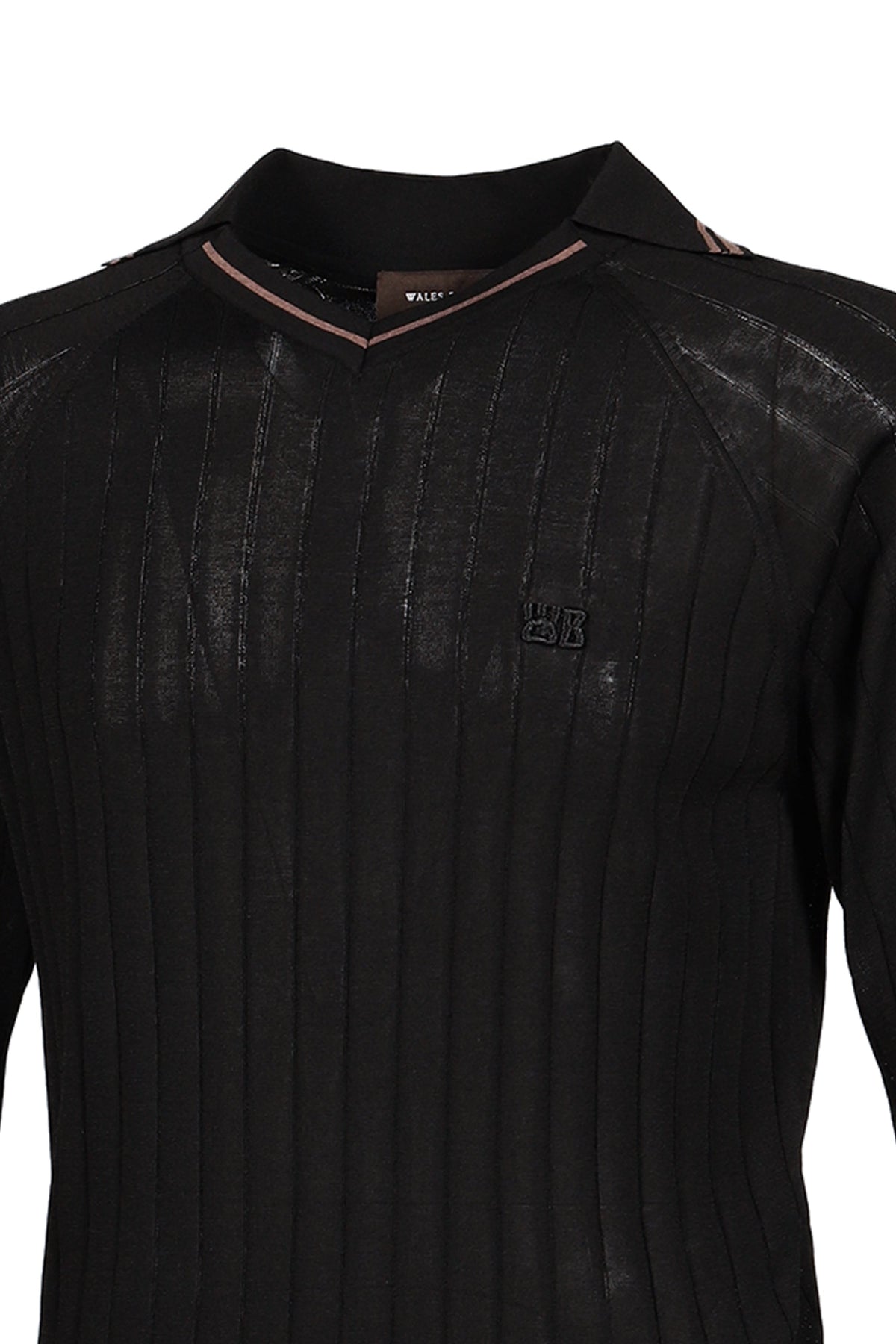 Wales Bonner ウェールズ・ボナー 【本物保証】 シャツ ストリート系 メンズ ROOTS POLO SHIRT / BLK