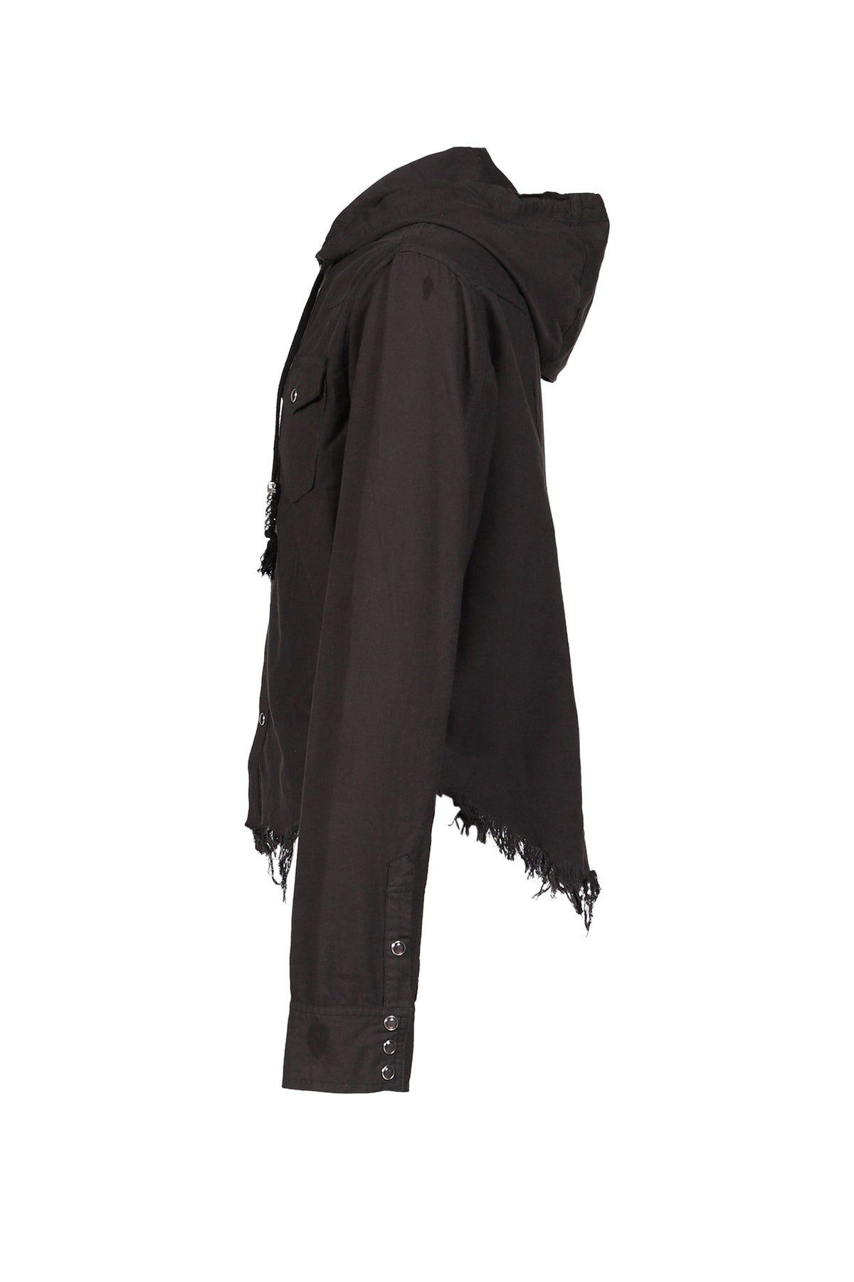 Troubled Waters トラブルド・ウォーターズ 【本物保証】ジャケット、ストリートスタイル、メンズ HOODED SHIRT / BLK