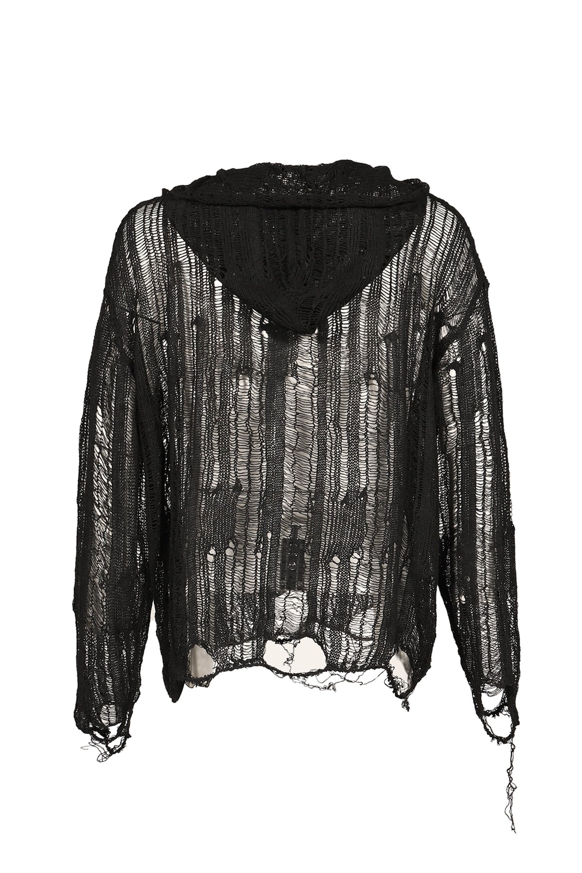 Troubled Waters トラブルド・ウォーターズ 【本物保証】パーカー、ストリートスタイル、メンズ SPIDER KNIT HOODIE / BLK