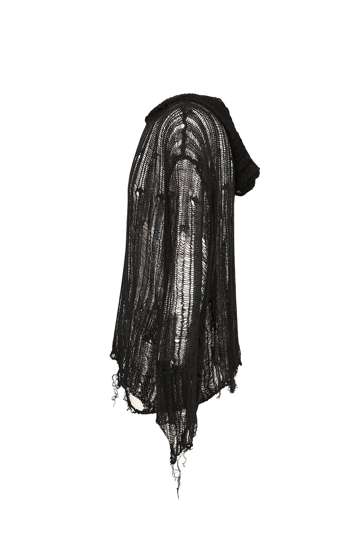 Troubled Waters トラブルド・ウォーターズ 【本物保証】パーカー、ストリートスタイル、メンズ SPIDER KNIT HOODIE / BLK