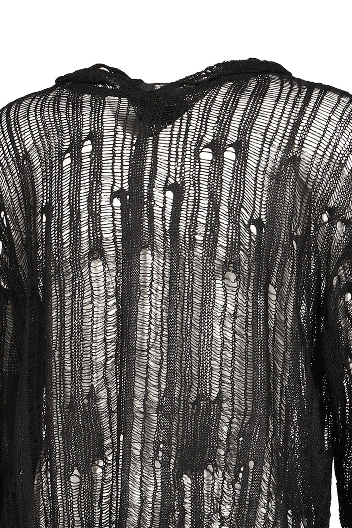 Troubled Waters トラブルド・ウォーターズ 【本物保証】パーカー、ストリートスタイル、メンズ SPIDER KNIT HOODIE / BLK