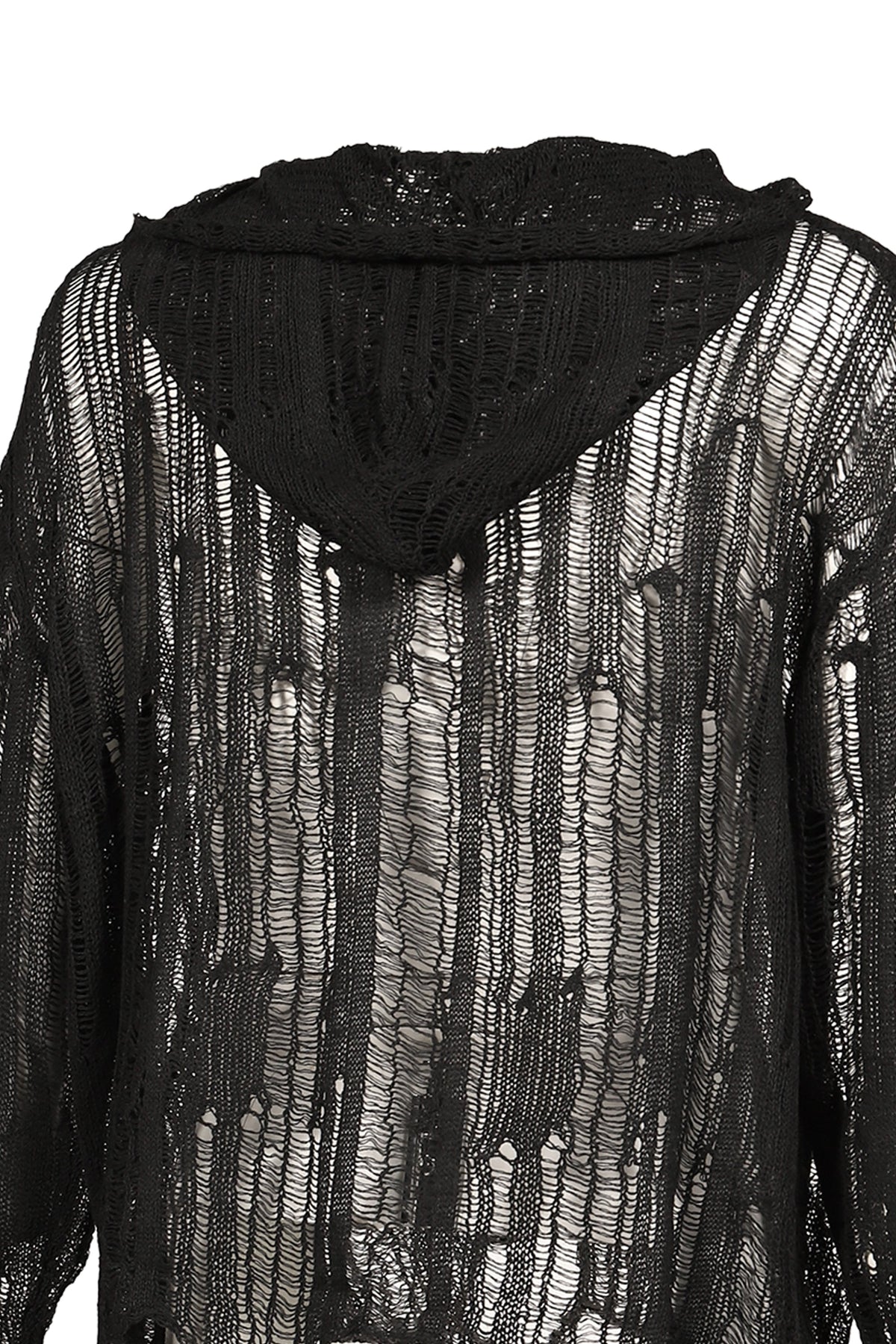 Troubled Waters トラブルド・ウォーターズ 【本物保証】パーカー、ストリートスタイル、メンズ SPIDER KNIT HOODIE / BLK