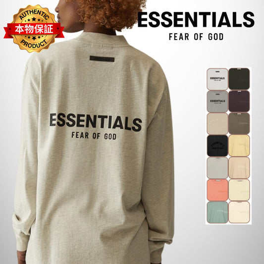 Essentials エッセンシャルズ【本物保証】LS ロゴTシャツ ストリート メンズ ロンT 長袖 Fear Of God フィアオブゴッド Long Sleeve T-Shirt  ロンティ ヴィンテージ ビンテージ ブランドロゴ NBA バスケ アディダス ナイキ NIKE MLB メジャーリーグ 野球 ニューエラ コラボ